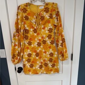 Sabo Skirt Yellow Floral Dress